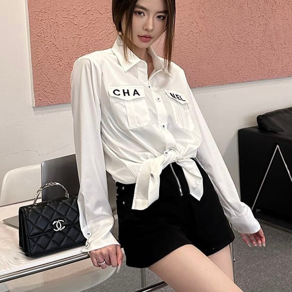★日本!!人気！シャネル 長袖 シャツ 偽物 ブラウス コットン shl12494